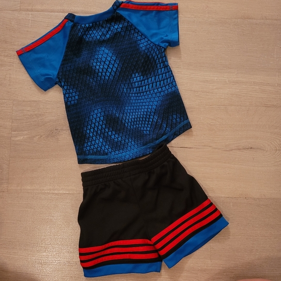 Adidas Baby Tee Shorts Set 3 months - Picture 2 of 4